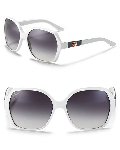 white gucci sunglasses men'|gucci white sunglasses women.